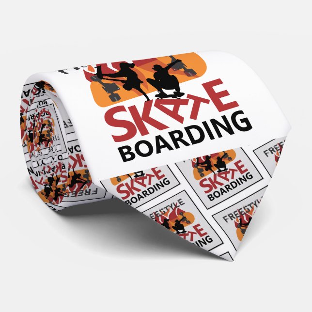 Gravata Skateboard de estilo livre (Rolled)