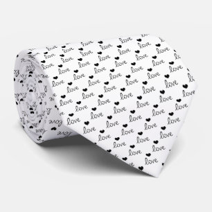 Gravata Skaymarts White Love Design Neck Tie