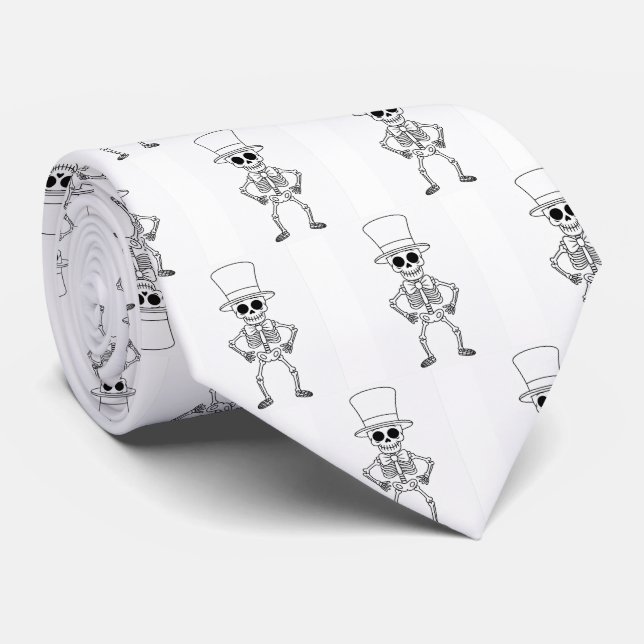 Gravata Skeleton necktie (Rolled)