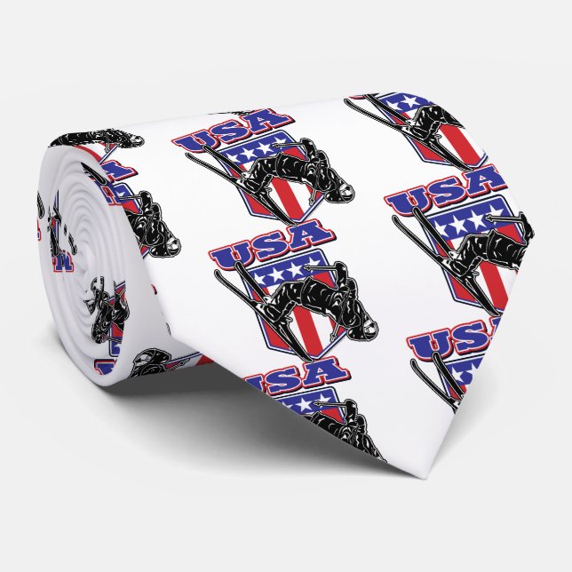 Gravata Skier USA (Rolled)