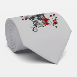 Gravata Skull do Rosa vermelha