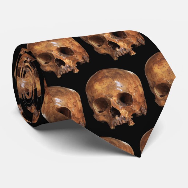 Gravata Skull Halloween (Rolled)