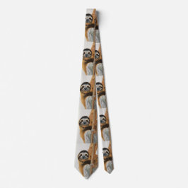 Gravata Sloth design tie