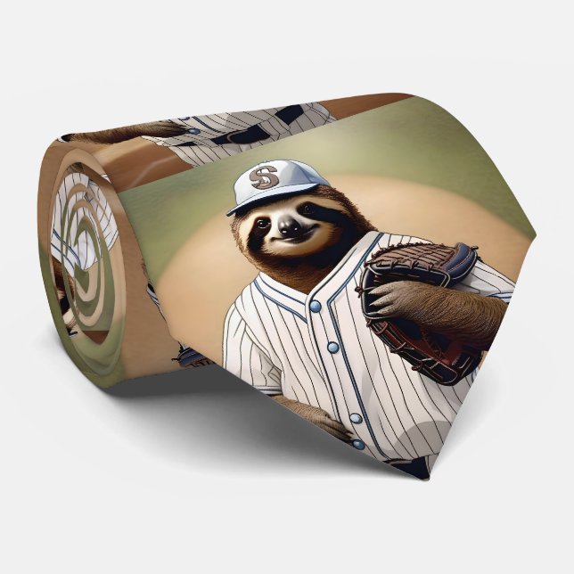 Gravata "Slugger Sloth: Devagar e Estável na Placa" (Rolled)