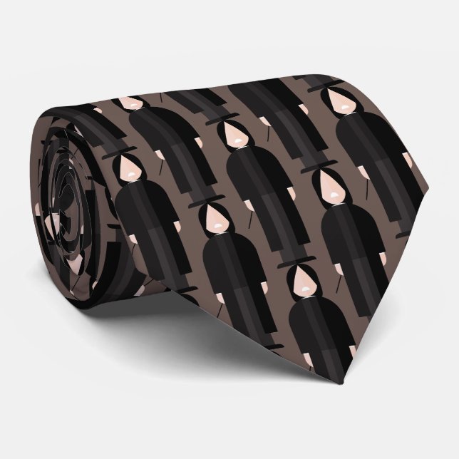Gravata Slytherus – Dark Academia Pattern Tie (Rolled)
