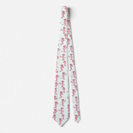 Gravata Small Pink Panther Pattern