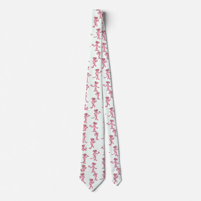 Gravata Small Pink Panther Pattern (Frente)