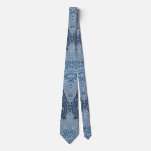 Gravata Smokey Azul Slate Soft Azul Pó Azul Elegante Damas
