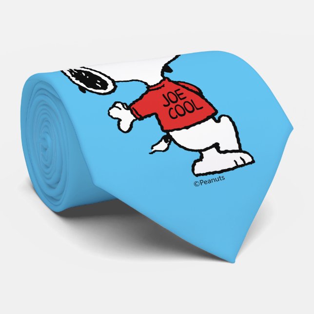 Gravata Snoopy "Joe Legal" em pé (Rolled)