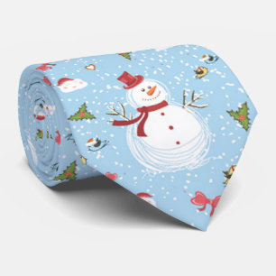 Gravata Snowman de Natal