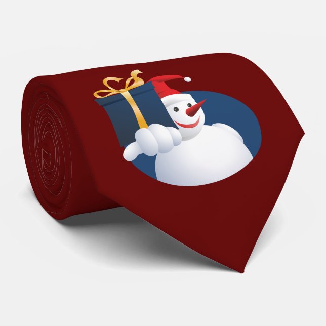 Gravata Snowman entrega o presente... (Rolled)