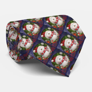Gravata Snowmen de Natal