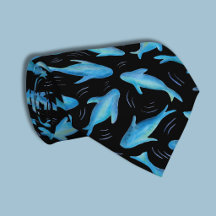 Sob o Mar Azul Preto Padrão de Peixe Tubarão