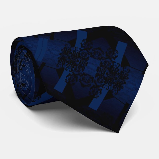 Gravata Soberano da Meia-Noite (Rolled)