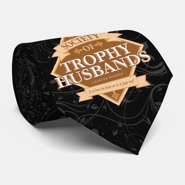 Gravata Sociedade de Maridos Troféu (Rolled)