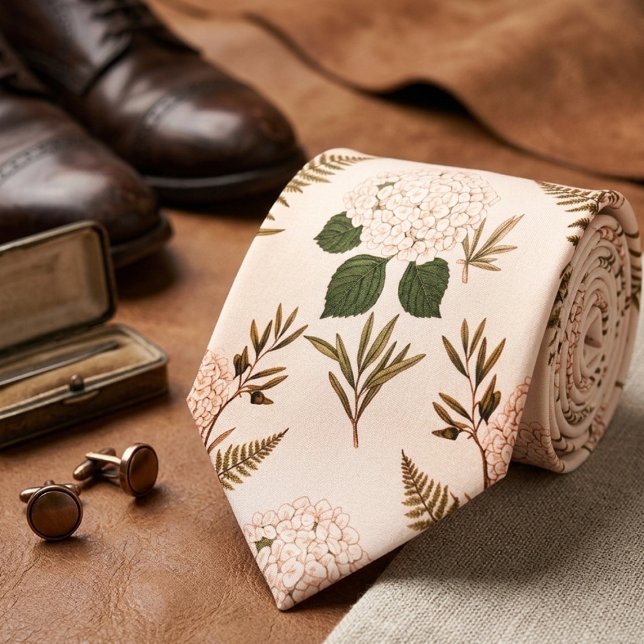 Gravata  Soft Pink & Sage Botanical  (Criador carregado)