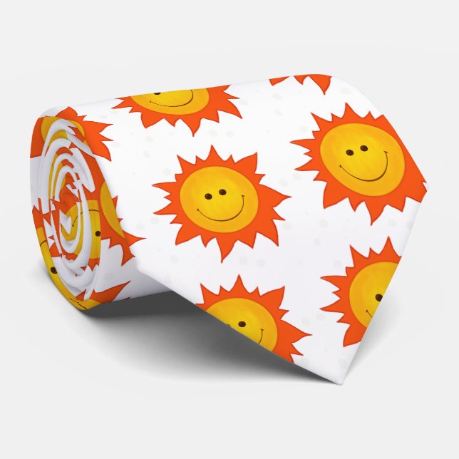 Gravata Sóis de sorriso felizes dos desenhos animados (Rolled)