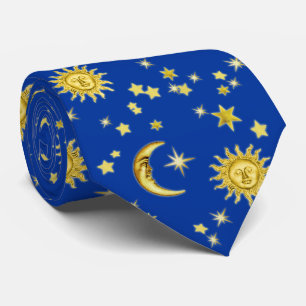 Gravata Sol, Lua e Estrelas Empatam