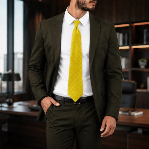 Gravata Solstício Dourado Floral Luxuoso Amarelo Dourado