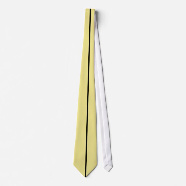 Gravata Solteiro Black Stripe no Khaki Tie (Frente)