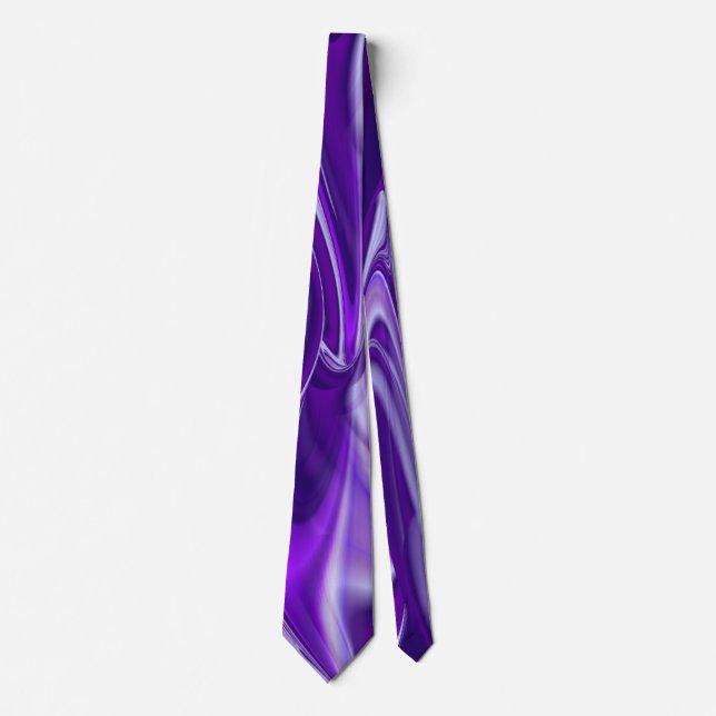 Gravata Sonho Roxo, Abstrato Fantasy Arte Arco-Íris (Frente)