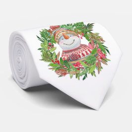 Gravata Sorriso Snowman Wreath Natal
