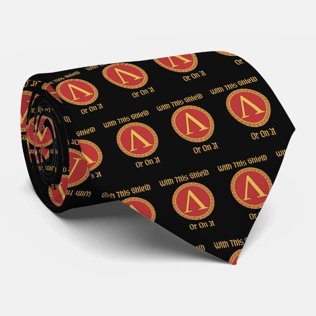 Gravata Spartan Shield Tie (Rolled)
