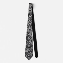 Gravata Spiral Illusion Neck Tie for Bold Visual Impact