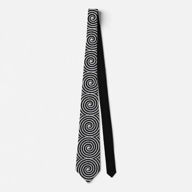 Gravata Spiral Illusion Neck Tie for Bold Visual Impact (Frente)