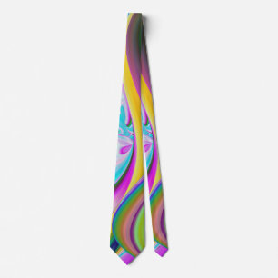 Gravata Spirit of Summer Breeze, Abstrato 3D Rainbowart