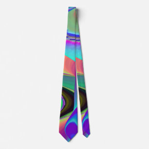 Gravata Spirit of Summer Breeze, Abstrato 3D Rainbowart