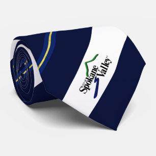 Gravata Spokane Valley (Washington) — City Logo Neck Tie