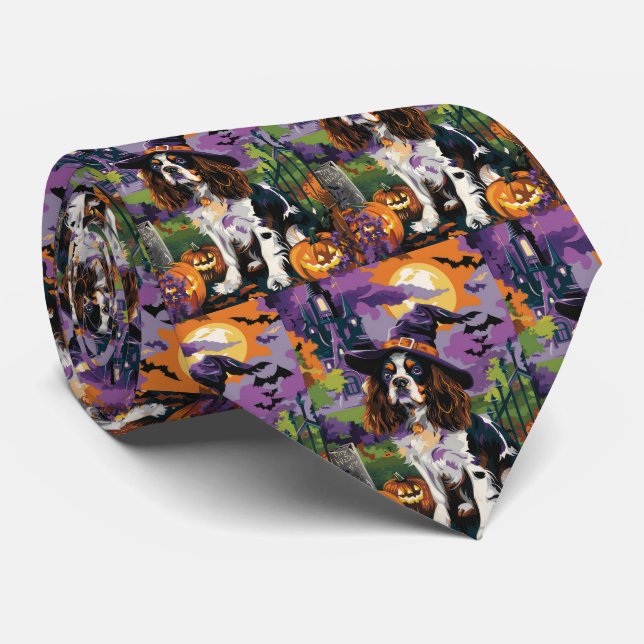 Gravata Spooky Springer Spaniel Halloween Pumpkin (Rolled)