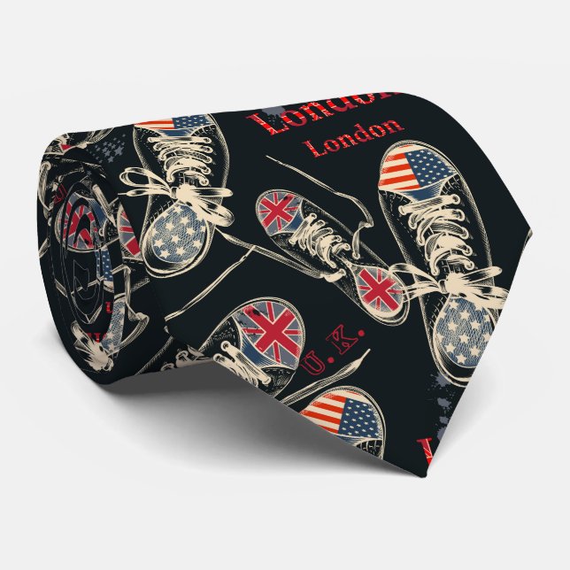 Gravata Sports Boots Fashion Pattern  (Rolled)