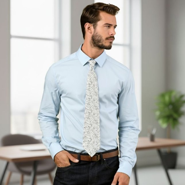 Gravata Spotted tie, white and black tie, modern wedding  (Criador carregado)