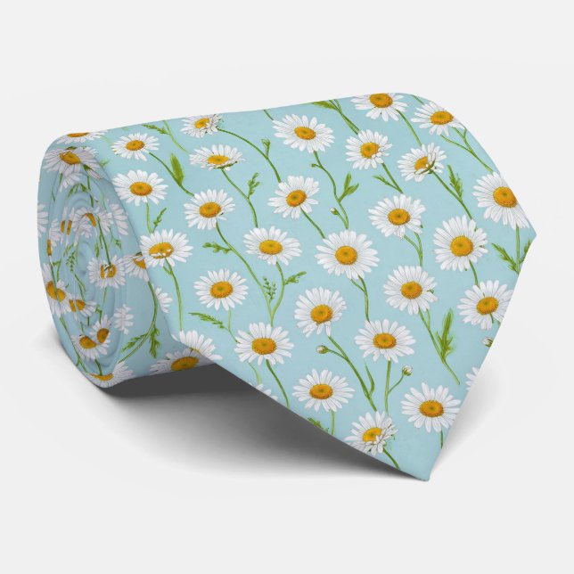 Gravata Spring Daisy Meadow Floral Pattern (Rolled)