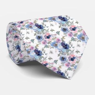 Gravata Spun Sugar & Skydiver Blue Weding Neck Keepsak T