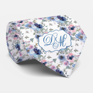 Gravata Spun Sugar & Skydiver Blue Weding Neck Keepsak T