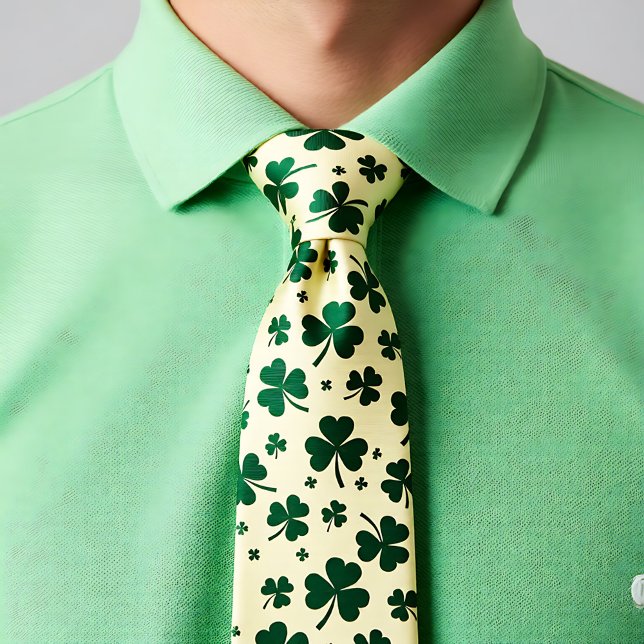 Gravata St. Patrick’s Day Luck Knots Necktie (St. Patrick’s Day Luck Knots Necktie)