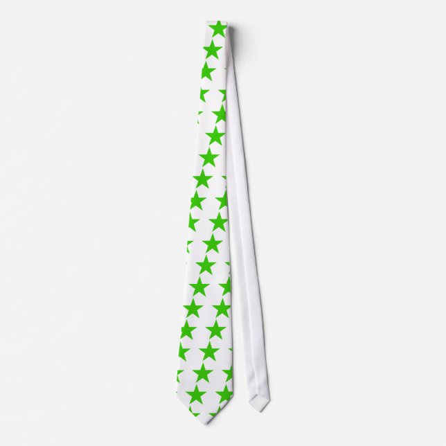 Gravata Star Green O MUSEUM Zazzle dá presentes (Frente)