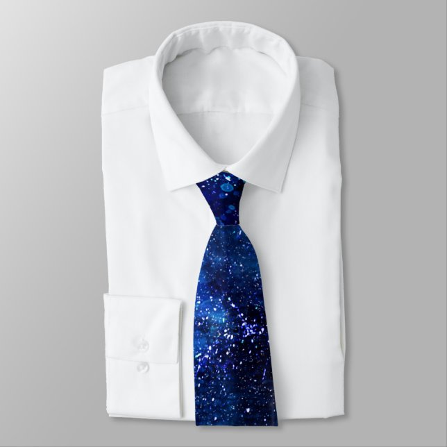 Gravata Star Sky Starfield Cosmos Stardust Tie (Amarrado)