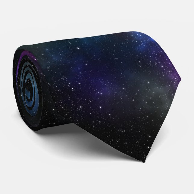 Gravata Starfield com poeira cósmica multicolorido (Rolled)