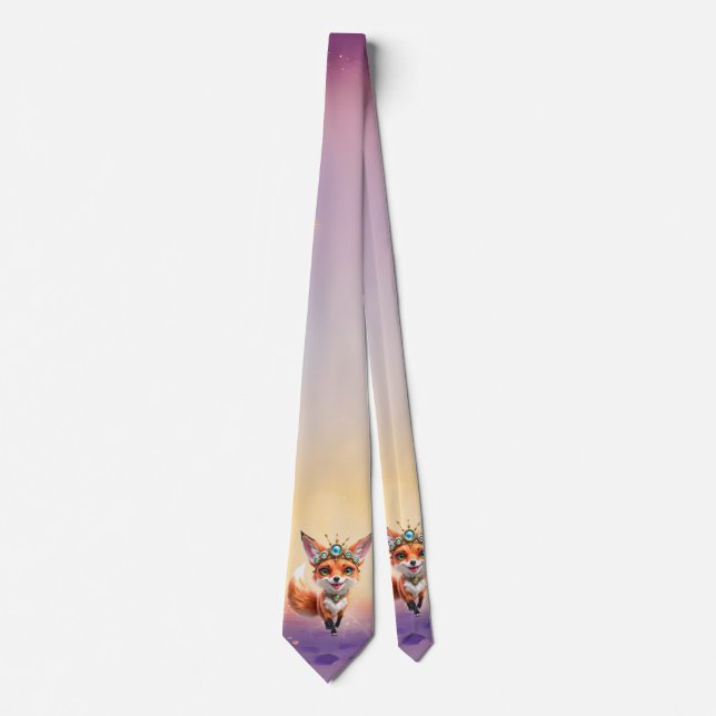 Gravata Starlit Fox of the Moonlit Meadows.  (Frente)