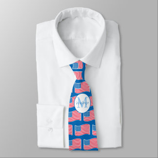 Gravata Stars and Stripes Blue Monogram