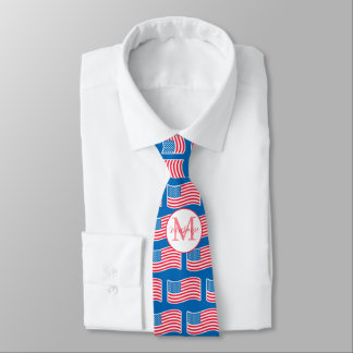 Gravata Stars and Stripes Red Monogram