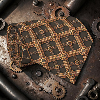Gravata Steampunk Gears Custom Necktie Tie