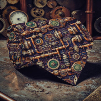 Gravata Steampunk Industrial Custom Necktie Tie