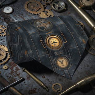 Gravata Steampunk Industrial Personalizada