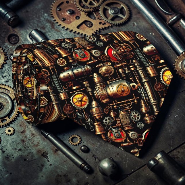 Gravata Steampunk Industrial Personalizada (Criador carregado)