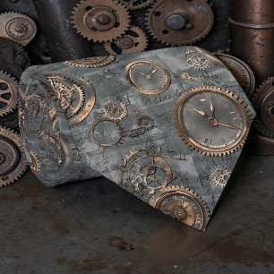 Gravata Steampunk Industrial Personalizada